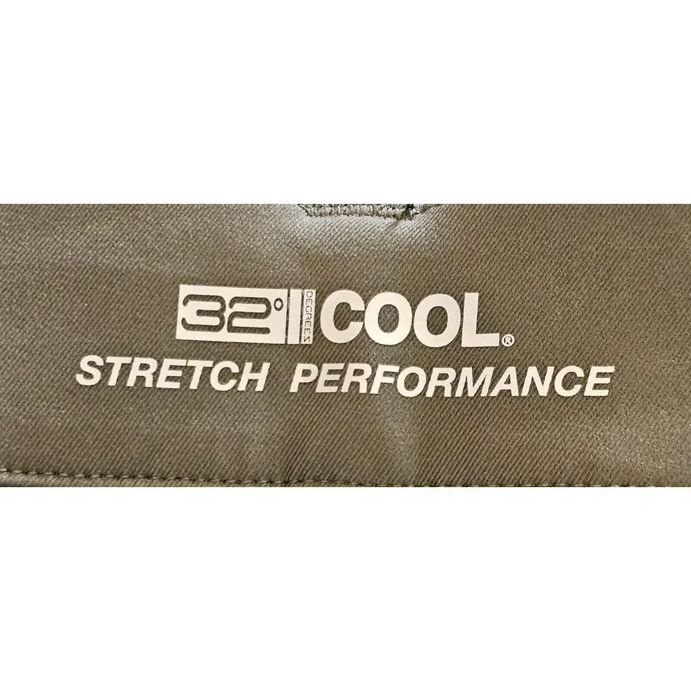 32 Degrees Cool Regular Fit Chino Pants Men's 40x30 Stretch Soft Touch‎ Green